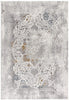 4” x 6” Gray Abstract Patterns Area Rug