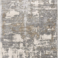 5’ x 8’ Beige and Gray Distressed Area Rug