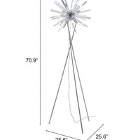 Chrome Neutron Floor Lamp