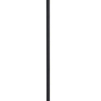 Black Industrial and White Marble Bulb Floor Lamp