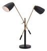 Black and Gold Adjustable Table or Desk Lamp