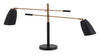 Black and Gold Adjustable Table or Desk Lamp