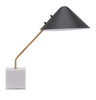 Black Gold and Marble Table or Desk Lamp