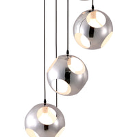 Modern Chrome Asteroid Ceiling Lamp