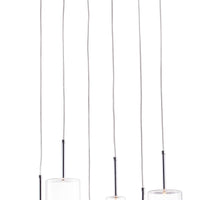 Clear Varying Lantern Ceiling Lamp