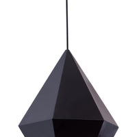 Black Geometric Hood Ceiling Lamp