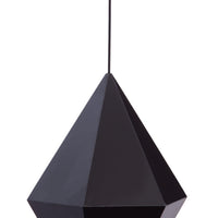 Black Geometric Hood Ceiling Lamp