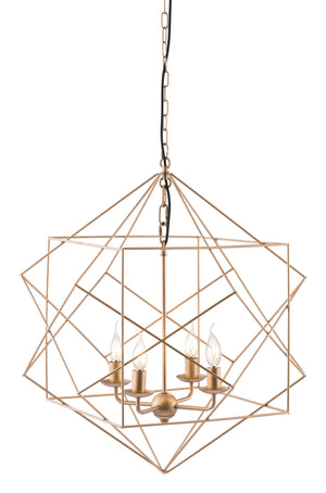 Gold Modern Geo Chandelier