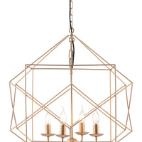 Gold Modern Geo Chandelier