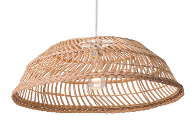 Wide Basket Ceiling Lamp Natural