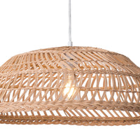 Wide Basket Ceiling Lamp Natural