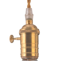 Auburn Brass Braid Ceiling Lamp