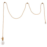 Auburn Brass Braid Ceiling Lamp