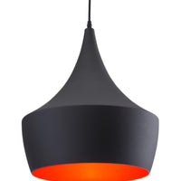 Matte Black Tipi Ceiling Lamp