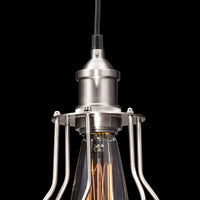 Caged Ceiling Lamp Nickel