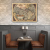 20" x 28" Vintage 1598 Map of the Americas Wall Art