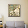 12" x 12" Vintage 1773 Map of British Empire in North America Wall Art