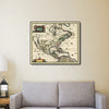 16" x 20" Vintage 1652 Map of Early North America Wall Art