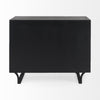 Contemporary Dark Oval Accent Cabinet