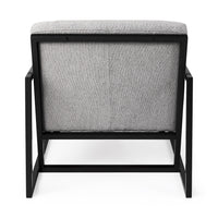 Geo Modern Gray and Black Accent or Side Chair