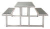 Belmar Gray Brushed Aluminum Picnic Table Set