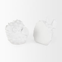 Coastal White Puffer Fish Shaped Bookends