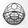 Black Metal Boat Shaped Basket