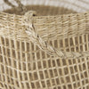 Set of Two Wicker Storage Baskets with Long Handles