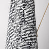 Black and White Textured Jug Vase