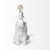 White Happy Baby Elephant Table or Desk Lamp