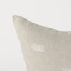 Canvas Beige and White Square Accent Pillow Cover