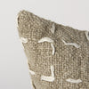 Rustic Sand and White Square Decorative Pillow Cover