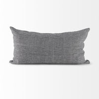 White and Black Pattern Lumbar Throw Pillow Cover