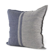 Gray and Blue Color Block Pillow Cover