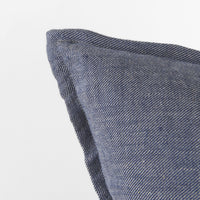 Gray and Blue Color Block Pillow Cover
