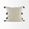 Beige and Black Dotted Pillow Cover