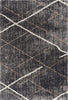 5’ x 8’ Gray Modern Distressed Lines Area Rug