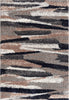 8’ x 11’ Gray and Black Strokes Area Rug