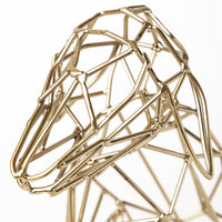 Gold Wire Sitting Dog Shaped Decor Piece