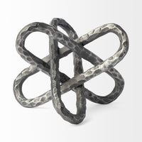 Silver Metal Chain Link Sculpture