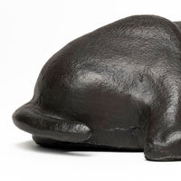 Black Metal Labrador Dog Sculpture