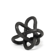 Petite Black Metal Chain Link Sculpture