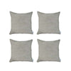 Set of 4 White Textured Pillow Covers