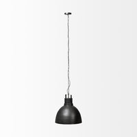 Hammered Gray Metal Pendant Hanging Light