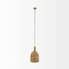 Brown Wicker Hanging Pendant Light