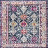4’ x 6’ Navy Traditional Decorative Area Rug