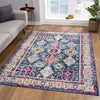 4’ x 6’ Navy Traditional Decorative Area Rug