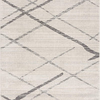 2’ x 4’ Gray Modern Abstract Pattern Area Rug