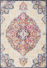 4’ x 6’ Cream Decorative Medallion Area Rug