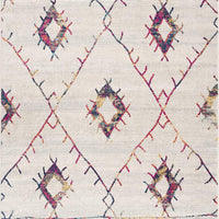 2’ x 4’ White Berber Pattern Area Rug